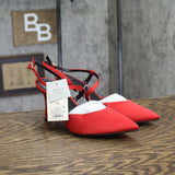 A New Day Rosemary Heels with Memory Foam Insole 94646856 Red 7.5M