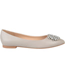 Journee Collection Womens Renzo Jeweled Flats RENZO-WD Gray 5.5W