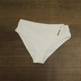DKNY Womens High Waist Bikini Bottom Swim DIMBS303 Soft White Texture M