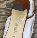 Lauren Ralph Lauren Lainee Mid-Heel Strappy Sandals 802P00097002 Tan Brown 8.5B