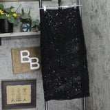 Wild Fable Womens Mid-Rise Sequin Lace Midi Skirt 91904755 Black S