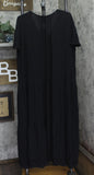 Raviya Short-Sleeve Textured Cover Up Dress 76672X Black 2X