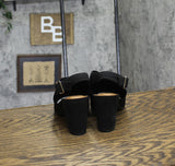 Style & Co. Peyyton Slingback Knit Dress Block Heel Shooties Black Beauty 7M