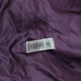 Calvin Klein Womens Roll Sleeve Open Front Blazer Jacket Aubergine Purple 2