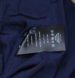 Simkhai Mens Niall Relaxed Button-Front Shirt Long Sleeve Midnight Blue M