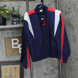 Reebok Womens Pocket Nylon Track Jacket IU0779 Vector Navy Blue S
