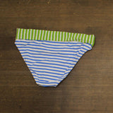 Bleu by Rod Beattie Colorblock Striped Bikini Swim Bottom Blue / Green 10