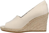 Toms Womens Michelle Peep-Toe Heeled Shoes 10017900 Natural Brown 8M