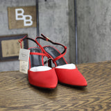 A New Day Rosemary Heels with Memory Foam Insole 94646856 Red 7.5M
