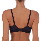 DKNY Womens Wireless Soft Stretch Microfiber Plunge Bra I257Y Black X-Large