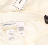 Alfred Dunner Copenhagen Corduroy Average Length Pants Winter Off White 16W