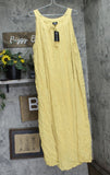 Curations Womens Plus Size Sleeveless Gauze Woven Maxi Dress Wheat Brown 3X