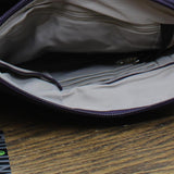 Travelon Anti-Theft Classic Slim Double Zip Crossbody Bag Purple One Size