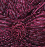 City Studio Metallic Velvet Spaghetti Strap Fit Flare Mini Dress Wine Red 7 / 8