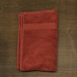 Hudson Park Luxe Turkish Cotton Hand Towel HPFTURH Sienna Red Brown 20x30