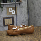 Michael Michael Kors Juliette Leather Moccasins Loafers Luggage Brown 6.5M