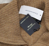 Charter Club Eloise Quarter-Zip Long-Sleeve Sweater Warm Praline Combo Brown S