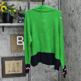 Tommy Hilfiger Colorblocked Half-Zip Sweater New Leafsky Captain Green L