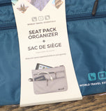 Travelon Seat Pack Organizer Zipper Travel Pouch 43511-383 Teal Blue One Size