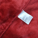 Charter Club Womens Long Plush Zip-Front Robe 100190770MS Fire Brick L