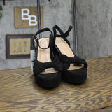 A New Day Womens Riah Platform Heels 88075203 Black 7M