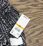 Island Escape Size Magnolia Twist-Front Swim Dress One Piece Black Multi 16W