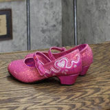 Disney Girls Kids Block Heel Ballet Shoes 166cd47fdbec50 Pink 10T