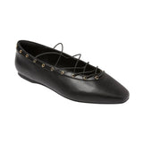 Wild Fable Slip-On Lace-Eyelet Ballet Flats with Cushioned Insole Black 6M