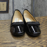 Liz Claiborne Womens Vintage Bow Low Block Heels 167402d83785a2 Black 6M