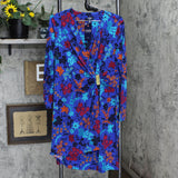 Chaps Womens Faux Wrap Knit Dress CHTAW246