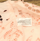 Future Collective Womens Eyelet Maxi A-Line Dress 94236108 Light Pink XL