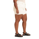 Levi's 501 Button Fly High Rise Original Cutoff Shorts 859650032 White 20W