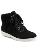 Aerosoles Women's Frankie Casual Ankle Boots Shoes FRANKIE Black Faux Suede 7M