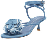Stuart Weitzman Womens Belize 50 Sandal Pump Heeled SI662 Washed Blue 7.5B