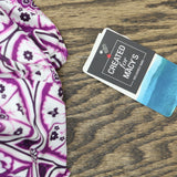 Swim Solutions Printed Tiered Fauxkini One Piece Swimsuit Magenta Purple 10