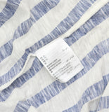 Style & Co. Square Neck Lightweight Striped Shirt Top Royal Blue / White XL