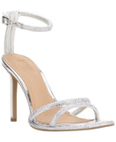 International Concepts Womens Tahara Sandals Heels Stiletto Silver Bling Gray 7M