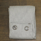 ZUZIFY Blackout Grommet Patterned Curtain Panel Textured Gray 50x95