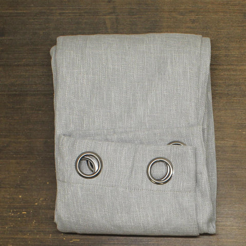 ZUZIFY Blackout Grommet Patterned Curtain Panel Textured Gray 50x95