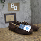 Universal Thread Double Strap Mary Jane Ballet Flats Chocolate Brown 7W