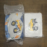 Mi Zone Kids Kids Gavin Monster Truck Comforter Set with Throw Pillow Blue Twin