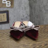 A New Day Womens Gwen Rhinestone Bow Heels 94656736 Burgundy Red 6.5M