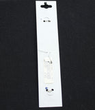 Crystale by L & J Pendant Swarovski Crystal Anklet Silver Gray / Clear 8" + 1.5"