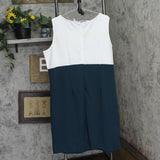 Ny Collection Womens Plus Size 3/4 Sleeve Jacket and Dress Mallard Green 16W