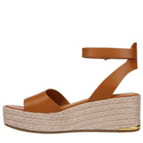 Franco Sarto Womens Terry5 Espadrille Wedge Sandal J4069L1 Tan Brown Leather 9M