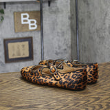 A New Day Tasmin Print Flats with Crisscross Buckle 94568229 Leopard Brown 8M