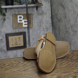 Tommy Hilfiger Womens Taras Strappy Flats Sandals Medium Natural Brown 7.5M