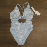 Sanctuary In The Meadow V-Wire One Piece Swimsuit SAIT25296 Blue Multi L