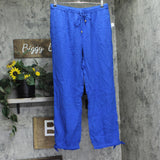 Lauren Ralph Lauren Womens Woven Pants Cover Up Swim 20617192 Blue Saturn M