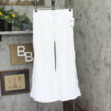 J. Valdi Womens Cancun Wide-Leg Swim Cover Up Pants J23765 White S